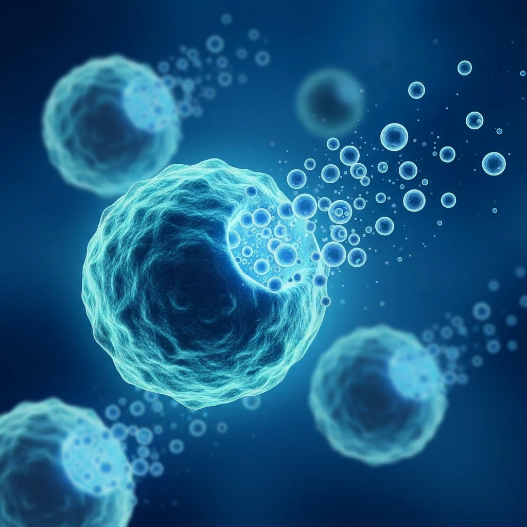Stem cell releasing extracellular vesicles